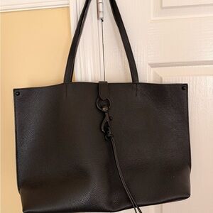 Rebecca Minkoff Black Leather Tote Shoulder Bag